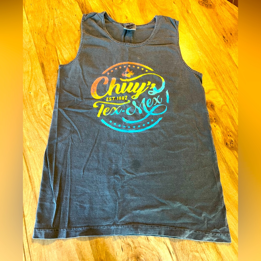 SOLD- Comfort Colors Chuy’s Tex-Mex Vintage Tank Top